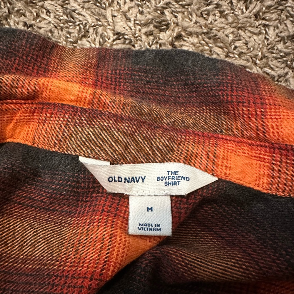 Old Navy The Boyfriend Shirt Flannel
